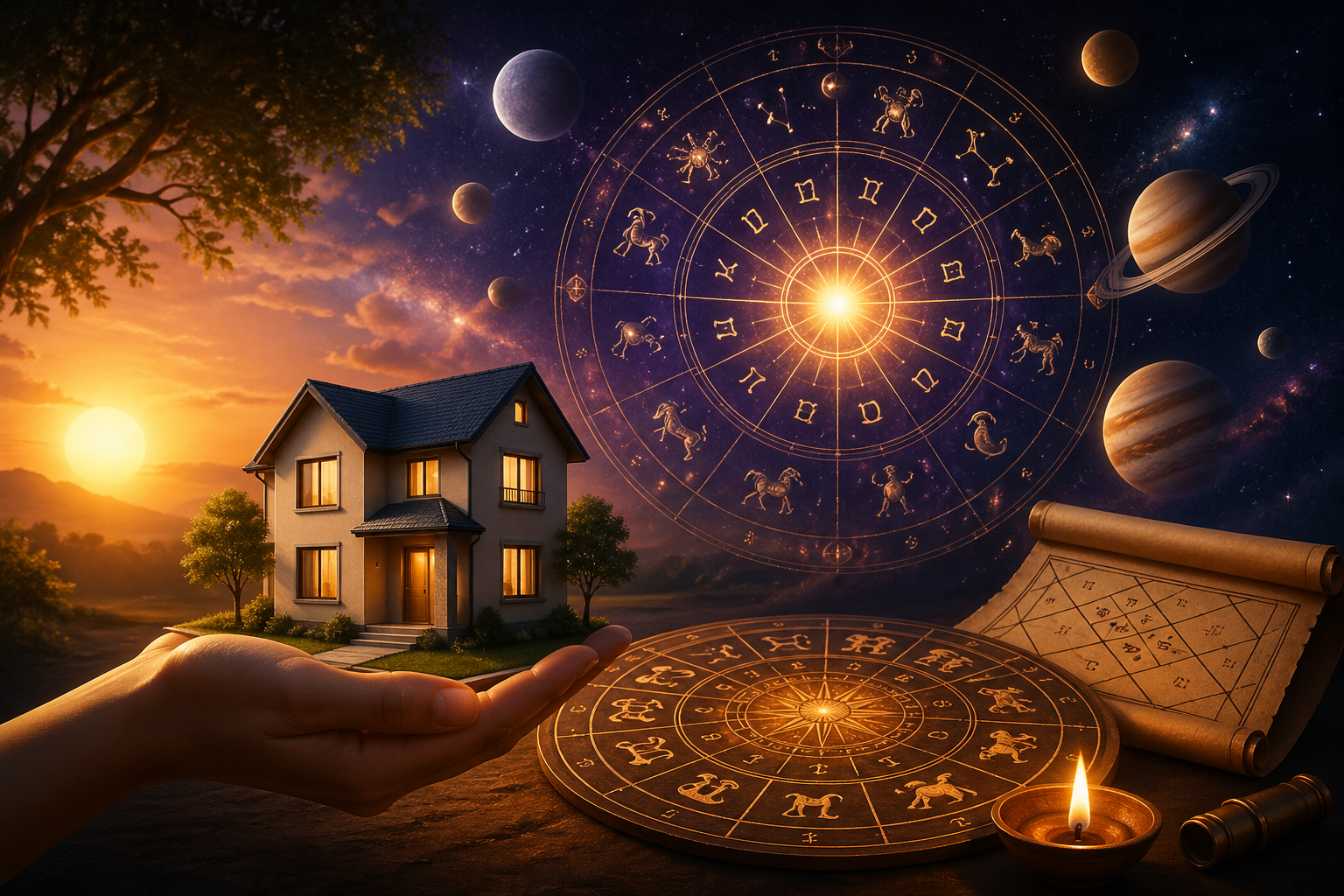 Timing of Buying House in Vedic Astrology: Complete Guide to Property Purchase Yog  